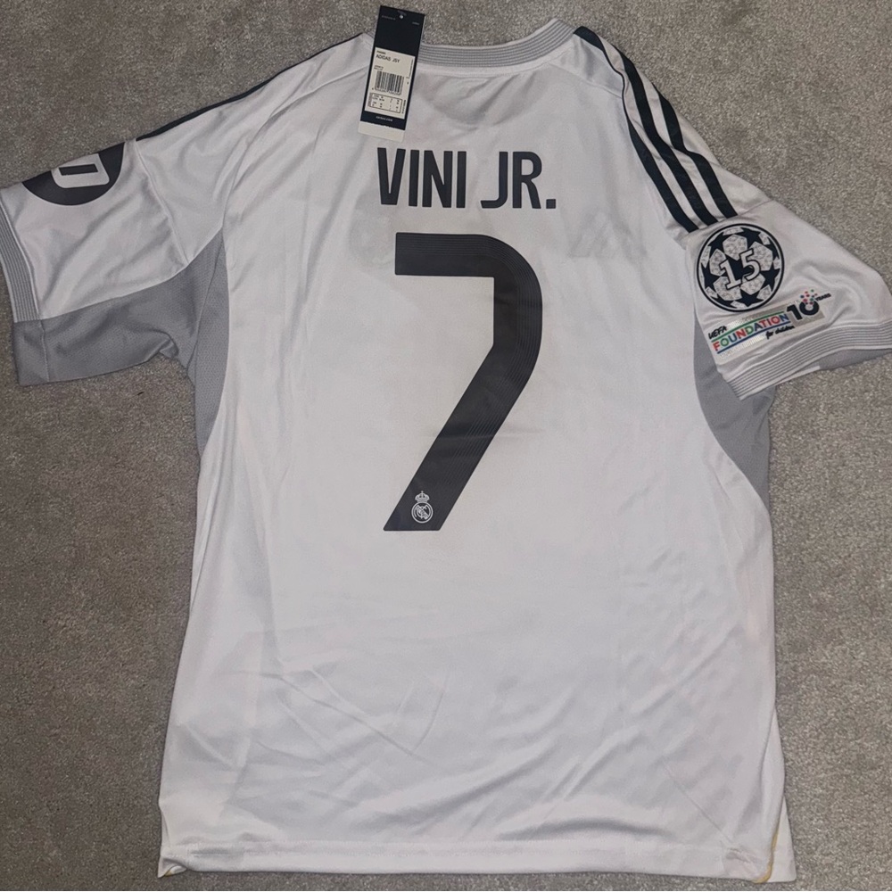 VINI JR. Soccer Jersey Real Madrid champions league patches medium new